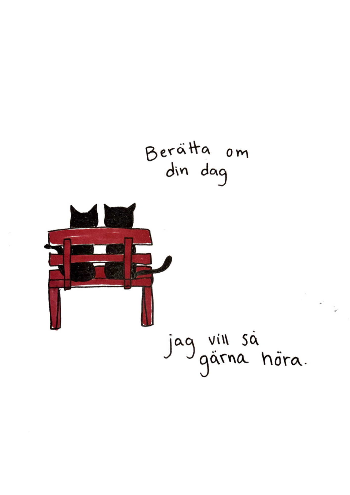 Berätta om din dag poster