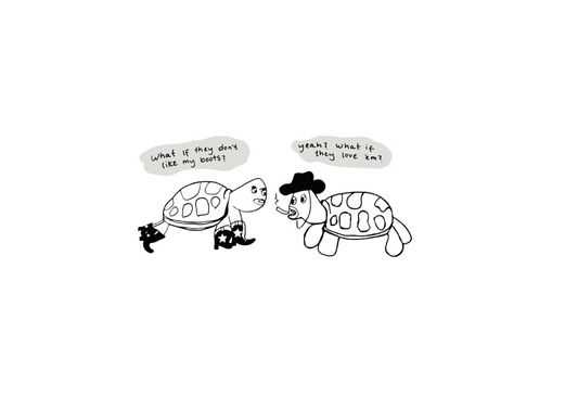 Cowboy turtles poster